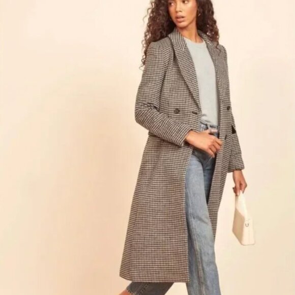 Reformation Jackets & Blazers - Reformation Houndstooth York Coat